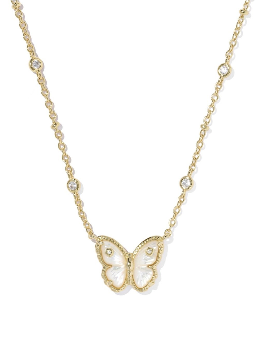 Reversible Kendra Scott Gold Butterfly Pendant Necklace